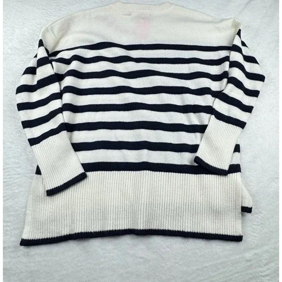 Lilly Pulitzer  Sweater Cheers To The Weekend Size XS Red White‎ Blue Stripe - Picture 8 of 15
